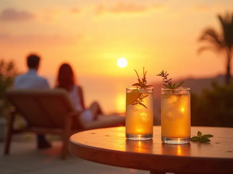 JALT ao sunset — mocktail natural para descomprimir
